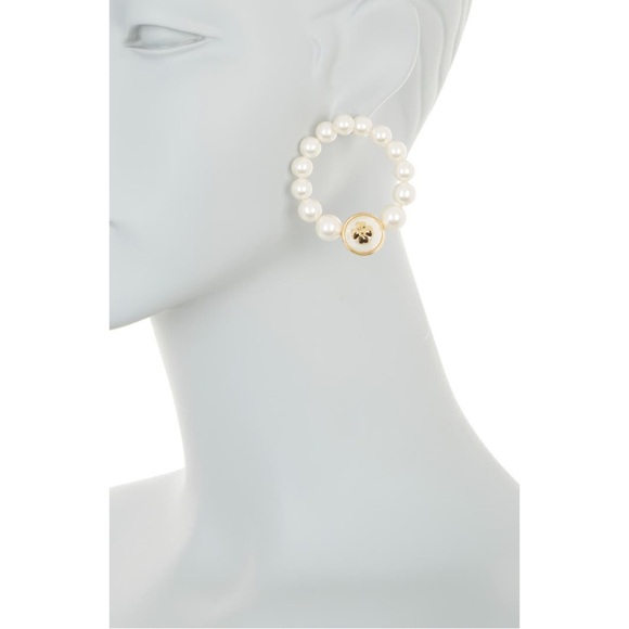 KATE SPADE • Pearls on Pearls Hoop Drop Earrings - Picture 5 of 8